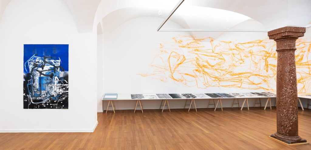 Ausstellungsansicht Schwerpunkt Druckgraphik 2022, Christian Schwarzwald © Rudolf Strobl