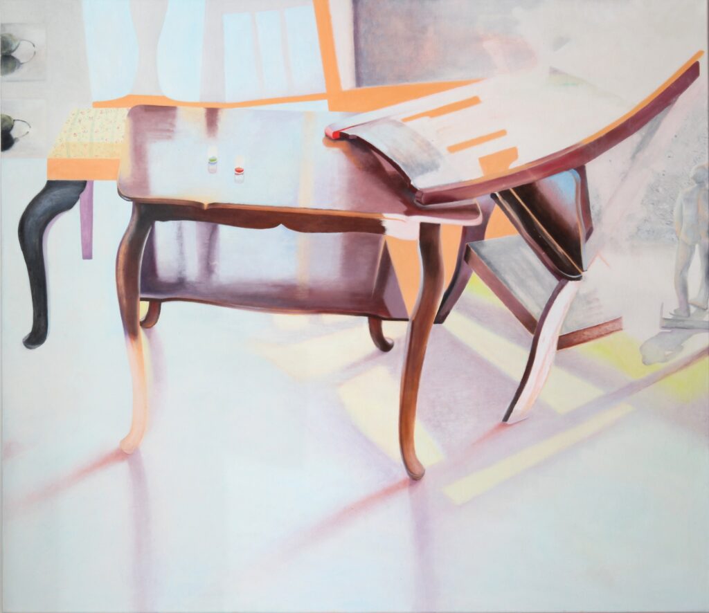 Zillich-Judith-Sonne-braun-und-orange-2021-Oel-auf-Leinwand-130x150cm-a-1