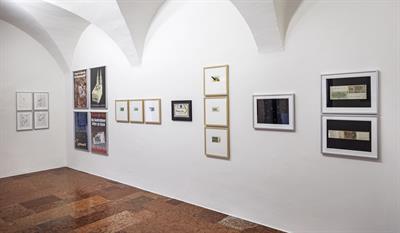Ausstellungsansicht-Ruehm-Staeck-Beuys-Baumgaertel-Ruehm-AP