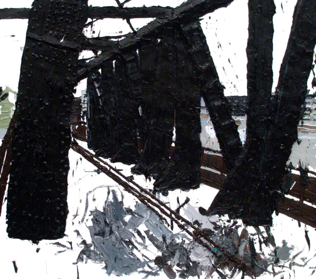 bauer_eisenbahnbruecke_ii.__2010__oel_auf_leinwand__140x160cm